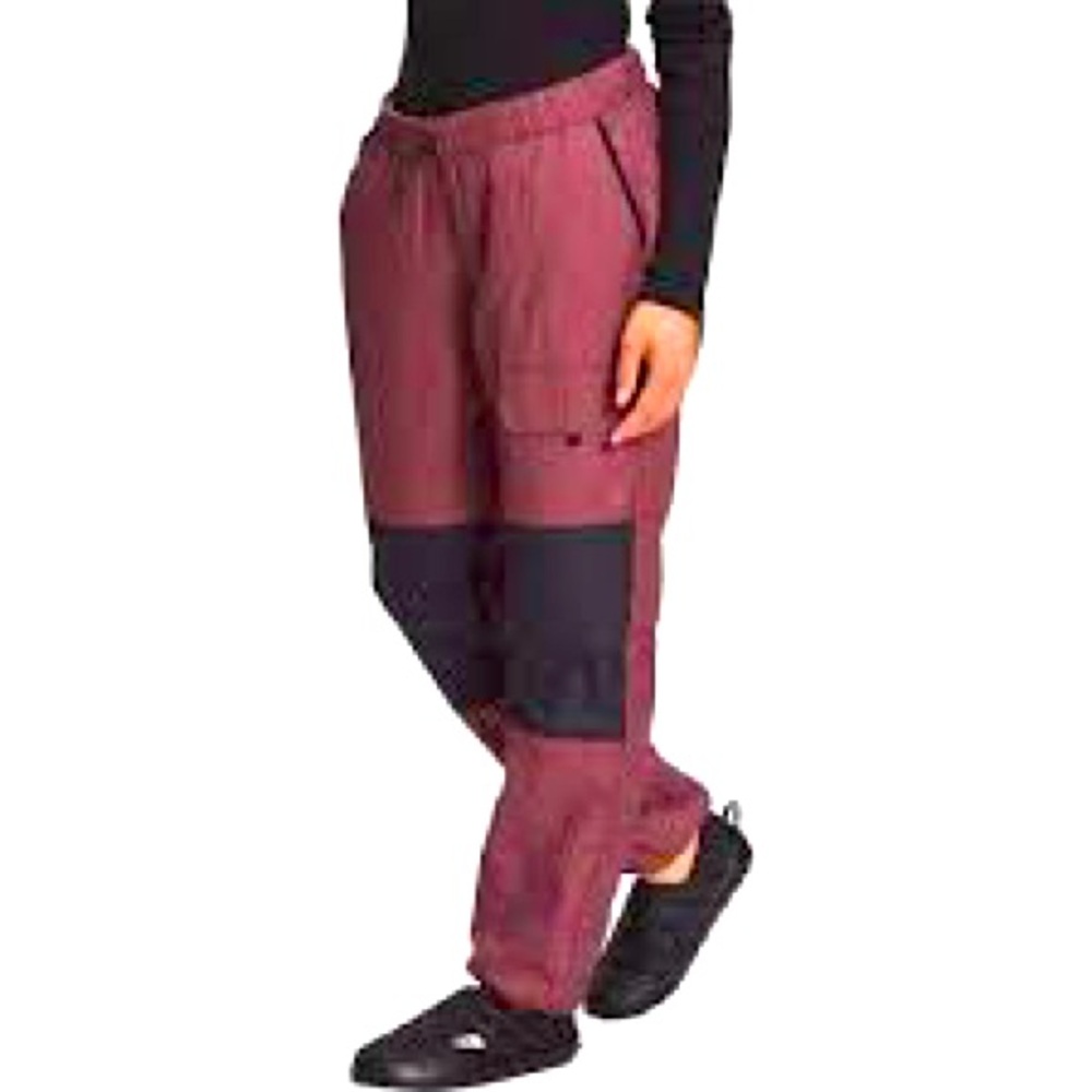 Women's Maroon Cargo Jogger Pants with Contrast Knee Panel